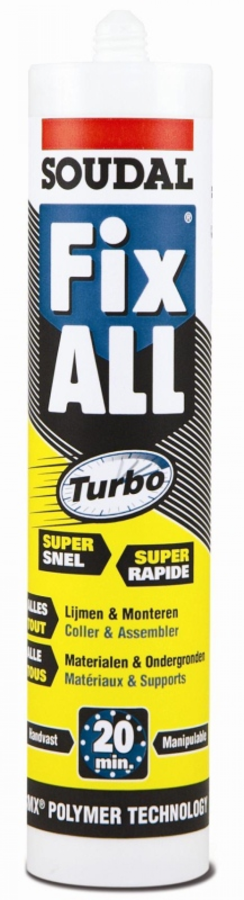 Klijuojantis hermetikas Soudal Fix All Turbo Klijuojantis hermetikas Soudal Fix All Turbo
